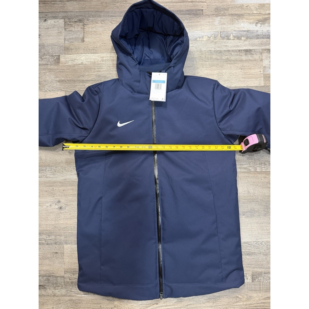 Nike 550 Down Hooded Sideline Navy Blue Football Parka Jacket NFL Team Issue M - Picture 10 of 13